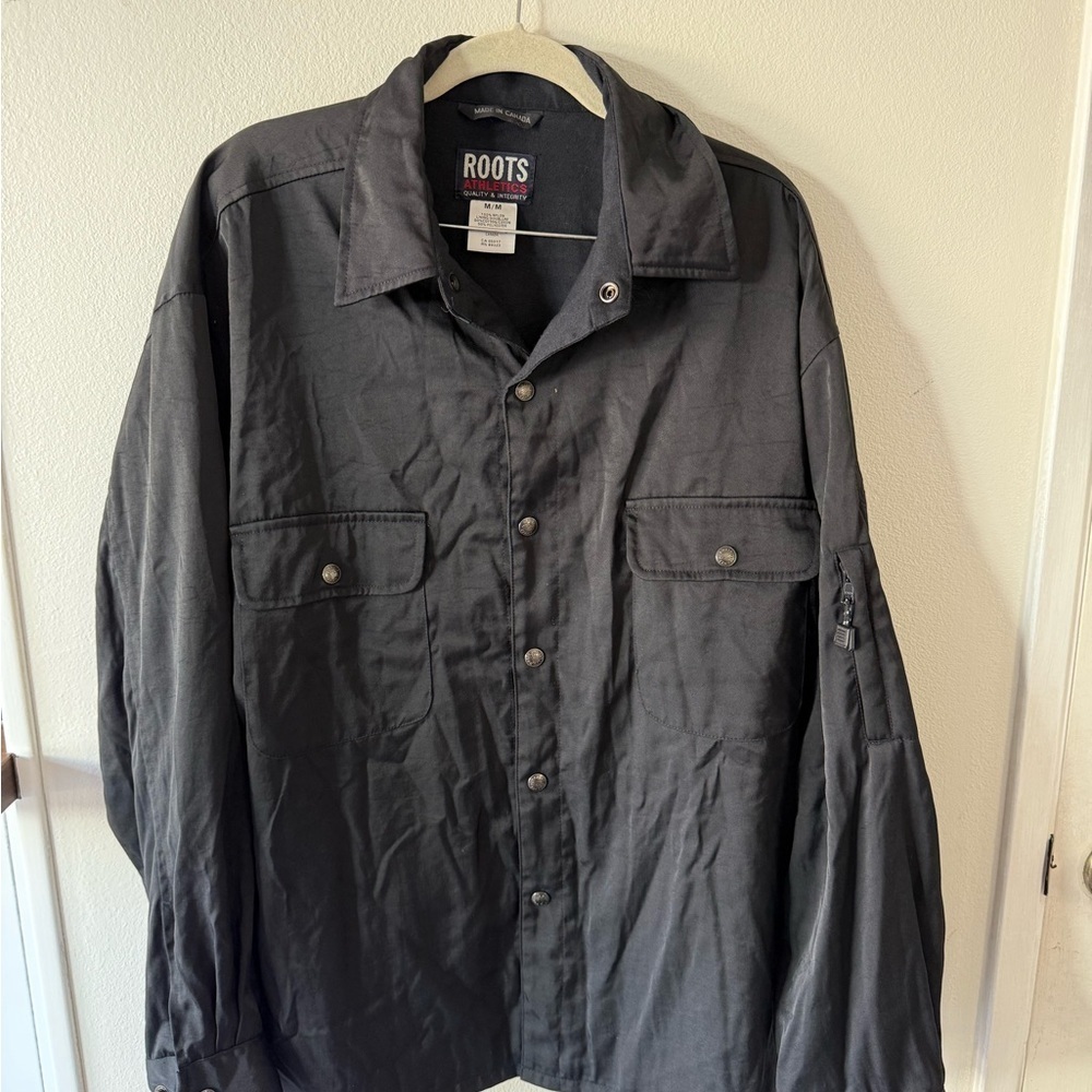 Roots Men's Vintage Black Romeo Must Die Shirt Jacket